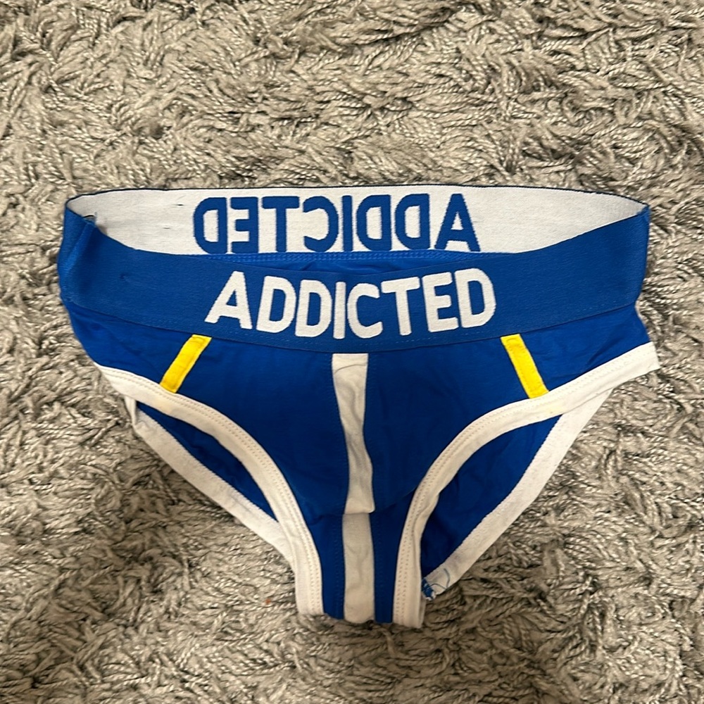 Blue Addicted men’s briefs (M)